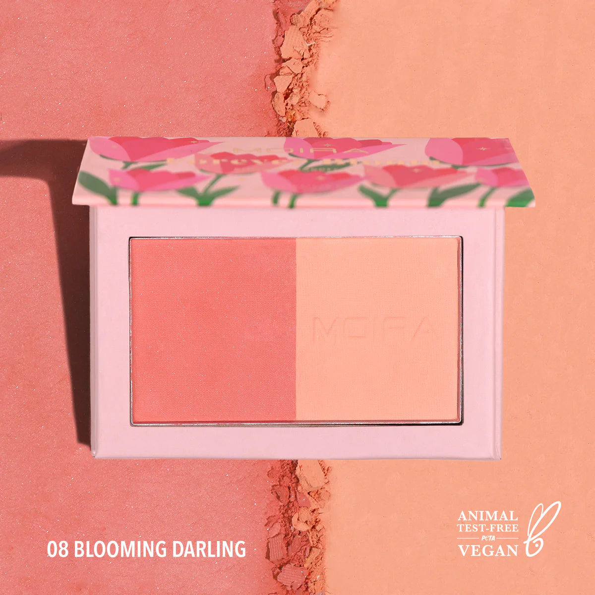 Moira Dual blush palette- FOREVER BLOOM - بلاشر
